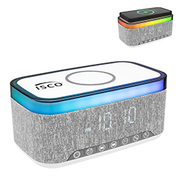 Rise & Shine Clock With Light-Up Speaker & Charger